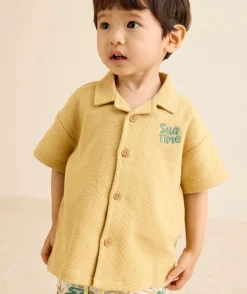 Chemise bébé garçon jaune imprimé