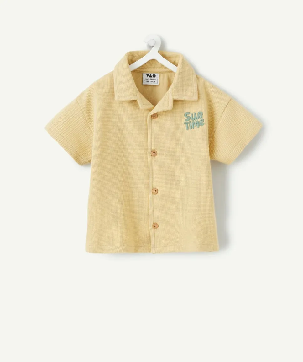 Chemise bébé garçon jaune imprimé