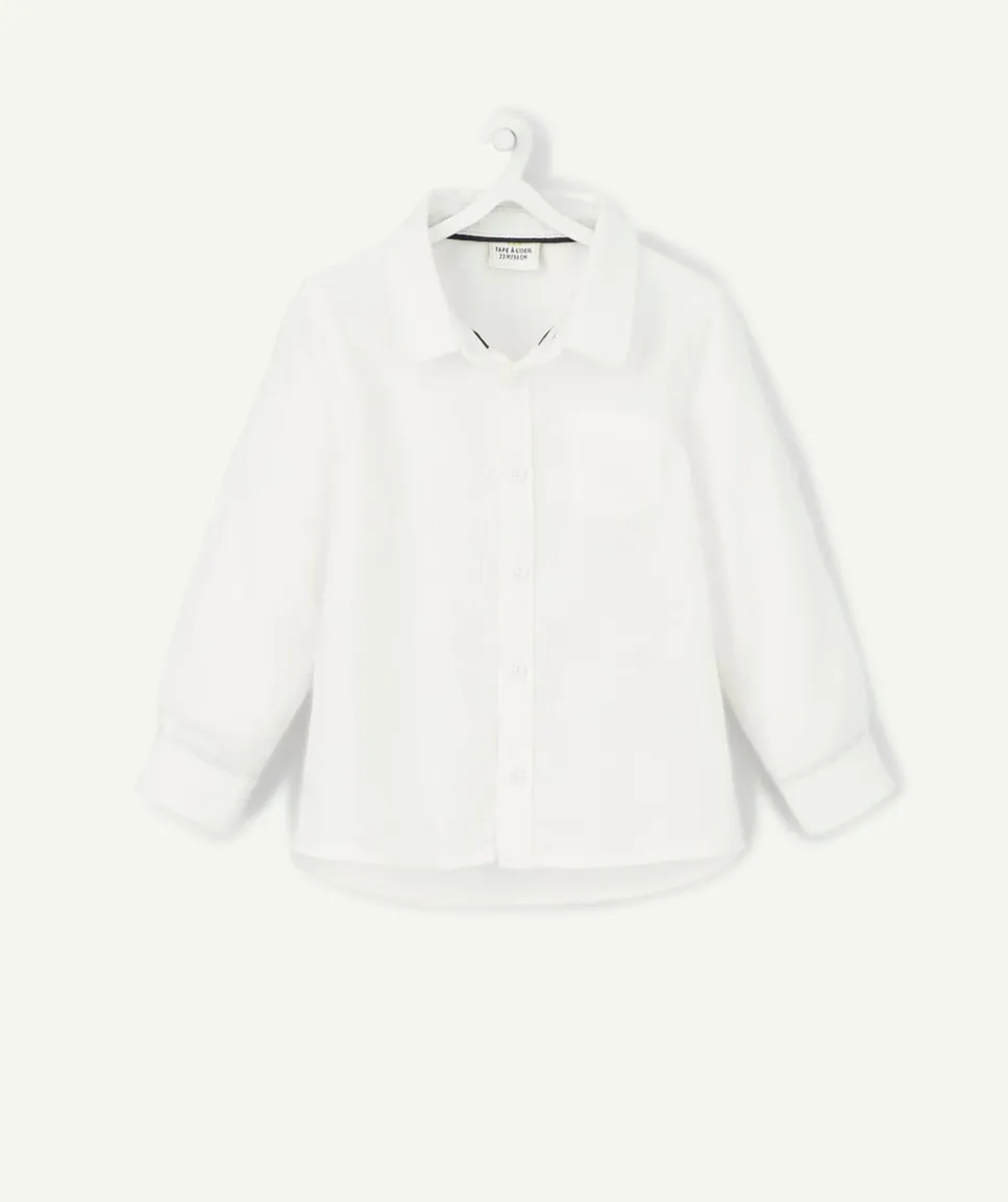 Chemise blanche manches longues bébé garçon