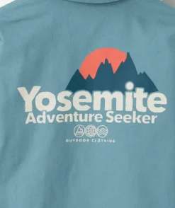 Chemise à capuche garçon bleue