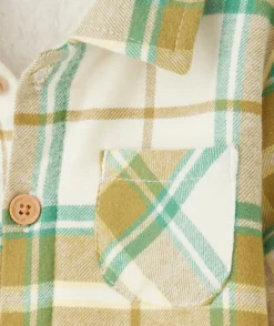 Chemise à carreaux manches longues bébé garçon avec intérieur en sherpa