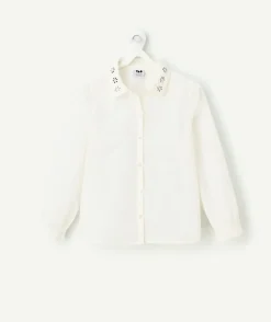 Chemise fille avec bijoux