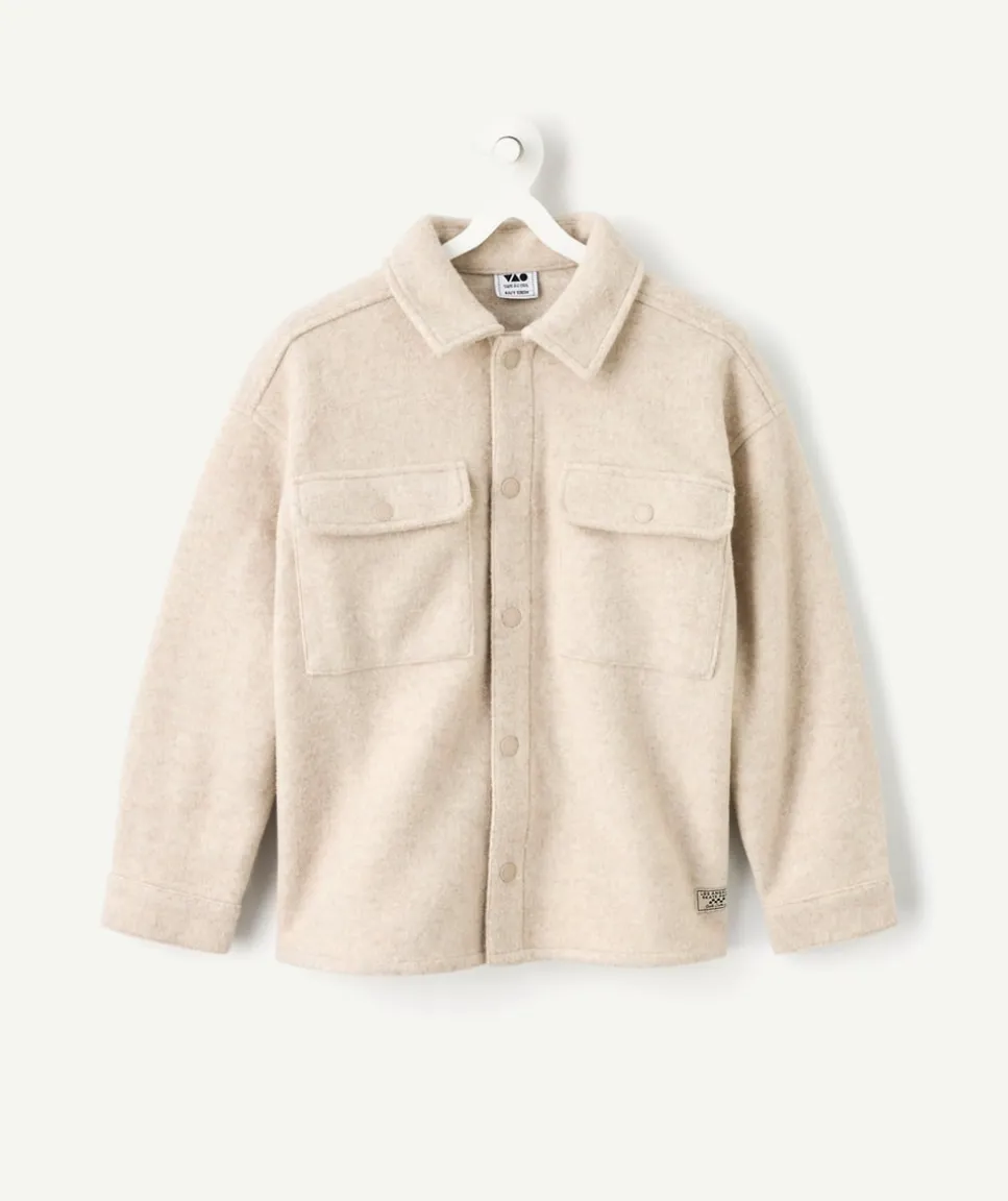 Chemise garçon beige