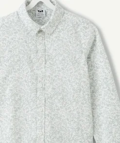 Chemise garçon blanche imprimée