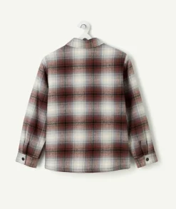 Chemise garçon à carreaux doublée