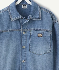 Chemise garçon denim