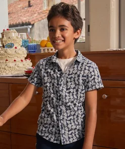 Chemise garçon manches courtes
