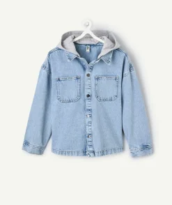 Chemise garçon oversize denim
