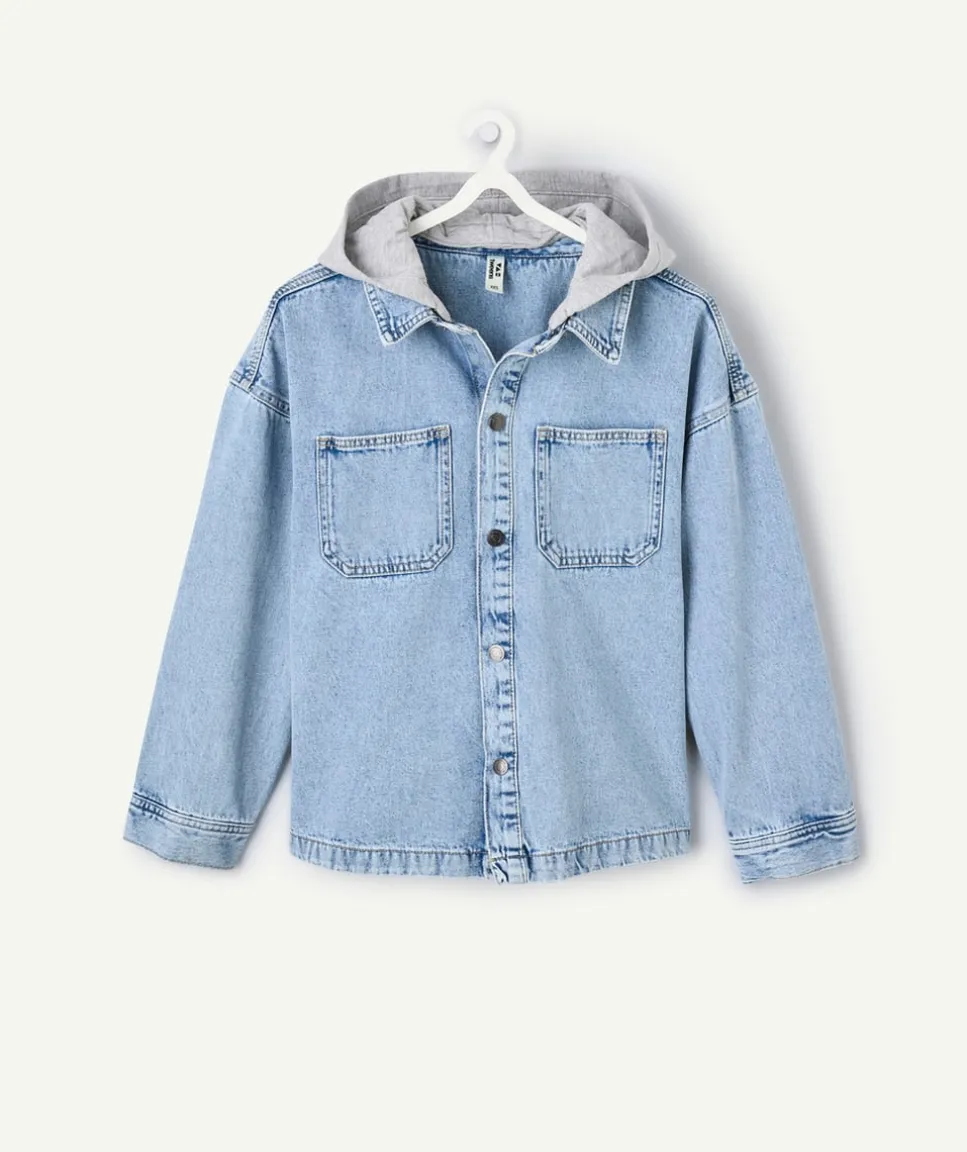 Chemise garçon oversize denim