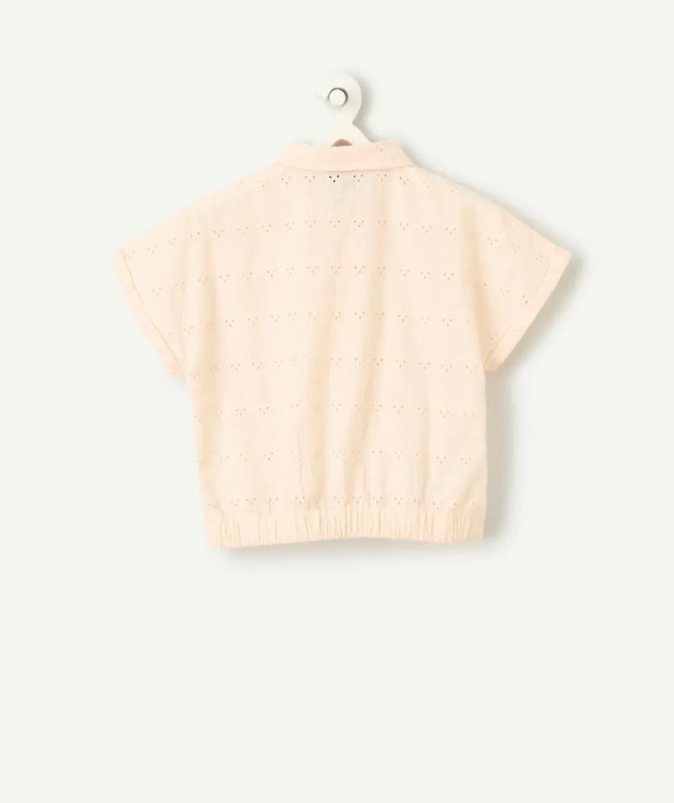 Chemise manches courtes bébé fille pastel