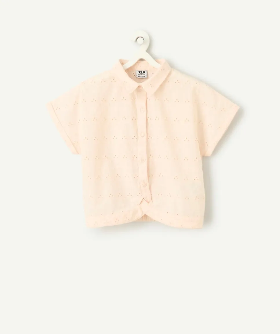 Chemise manches courtes bébé fille pastel
