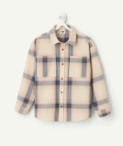 Chemise manches longues à carreaux garçon