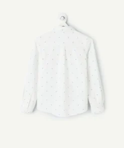 Chemise manches longues garçon imprimé avec nœud papillon