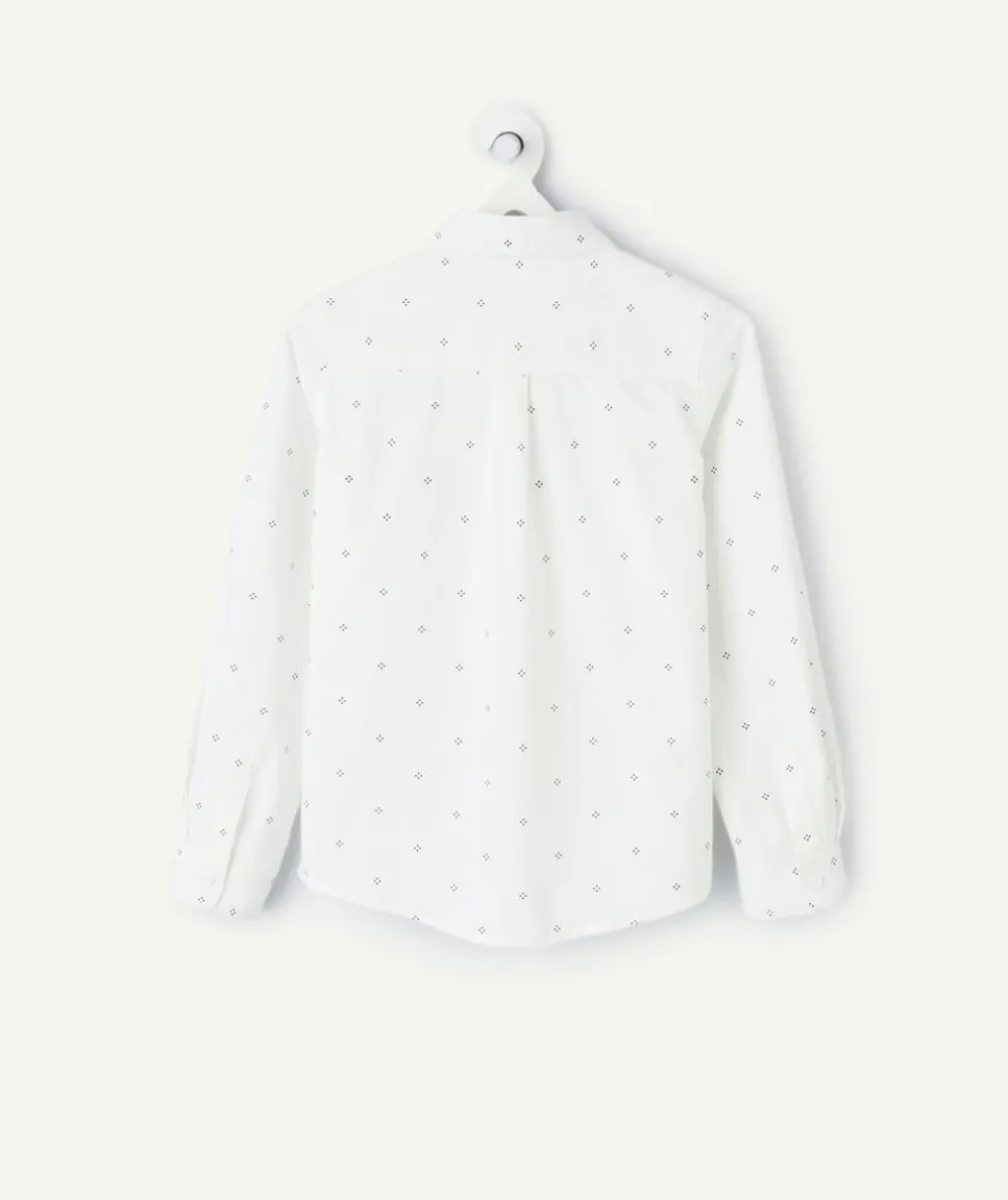 Chemise manches longues garçon imprimé avec nœud papillon