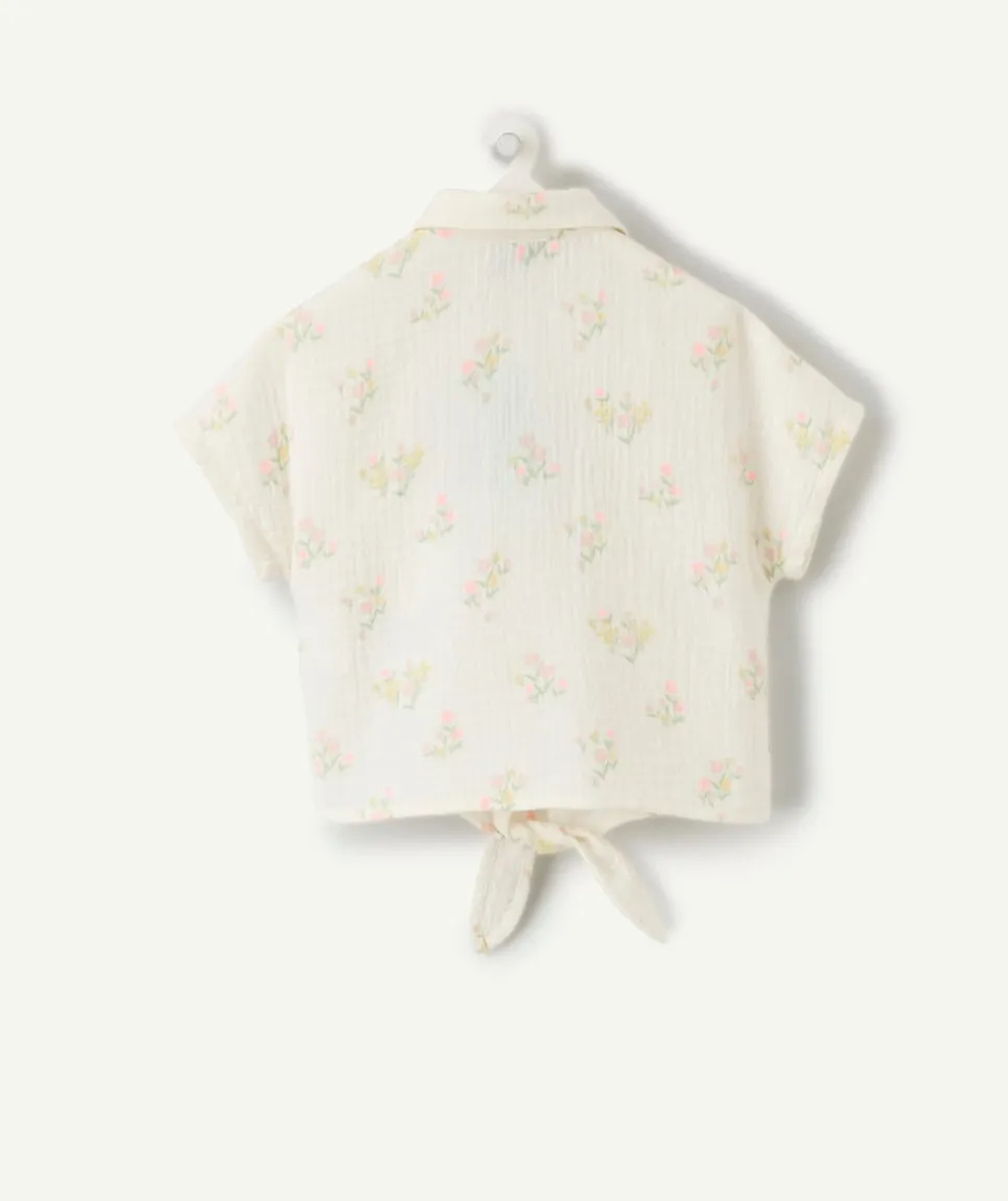 Chemisier bébé fille blanc imprimé