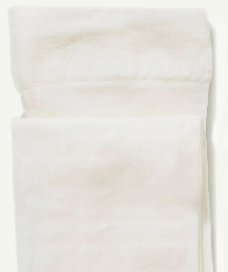 Collants en voile écru pour fille