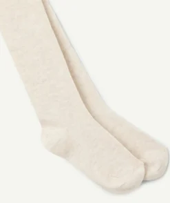 Collants fille beiges