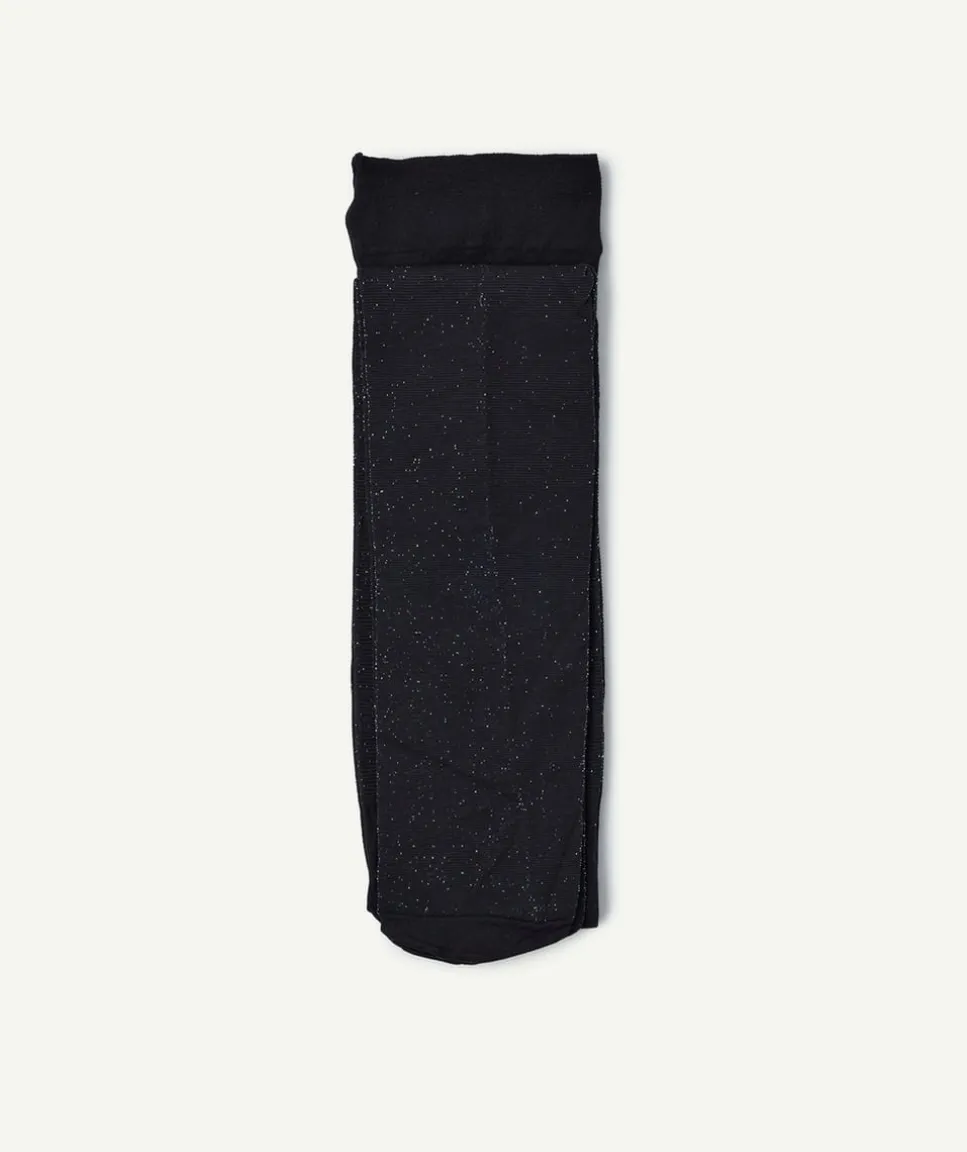 Collants noirs pailletés fille