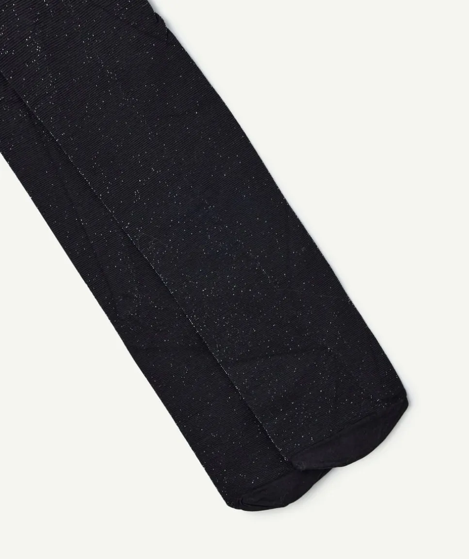 Collants noirs pailletés fille