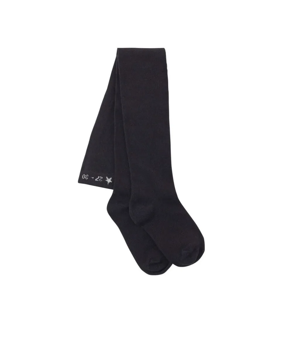 Collants noirs pour fille en tricot