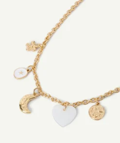 Collier avec médaillons couleur doré