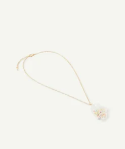 Collier fille couleur dorée avec licorne
