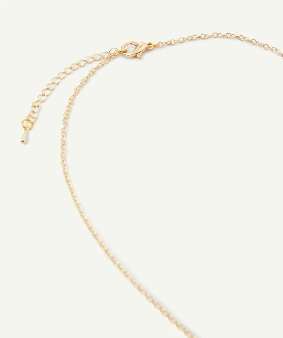 Collier fille couleur dorée avec licorne