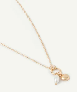Collier fille pendentifs couleur dorée