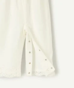 Combinaison bébé fille broderie blanche