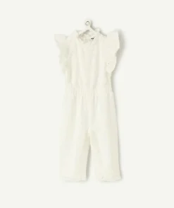 Combinaison bébé fille broderie blanche