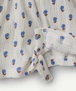Combinaison bébé fille imprimée fleurs