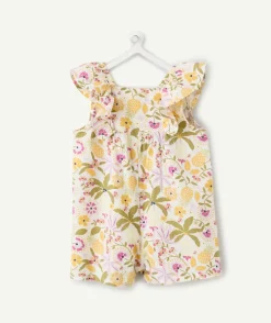 Combinaison bébé fille imprimé floral