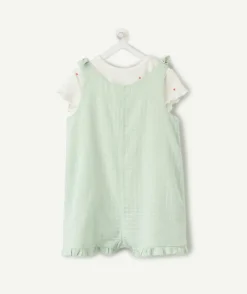 Combinaison bébé fille vert