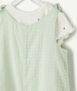 Combinaison bébé fille vert