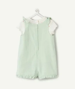 Combinaison bébé fille vert