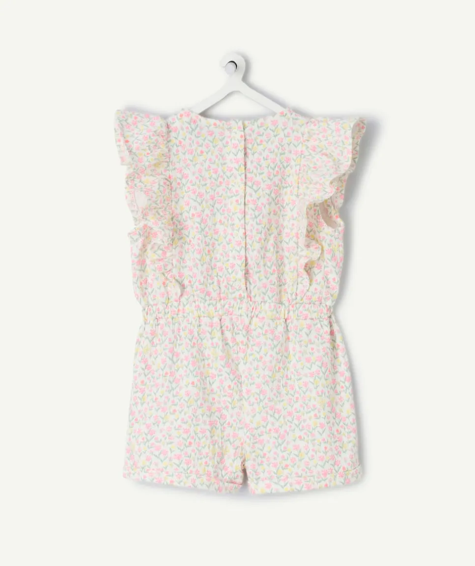 Combinaison bébé fillé imprimé floral