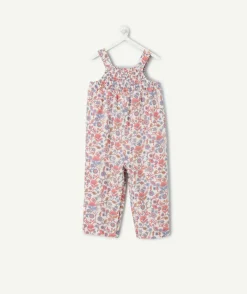 Combinaison à bretelles bébé fille imprimé