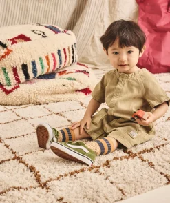 Combinaison courte bébé garçon kaki