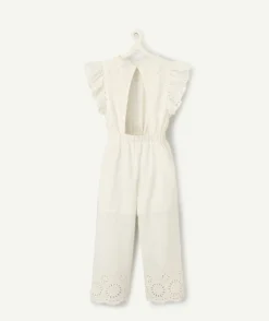 Combinaison fille longue blanche