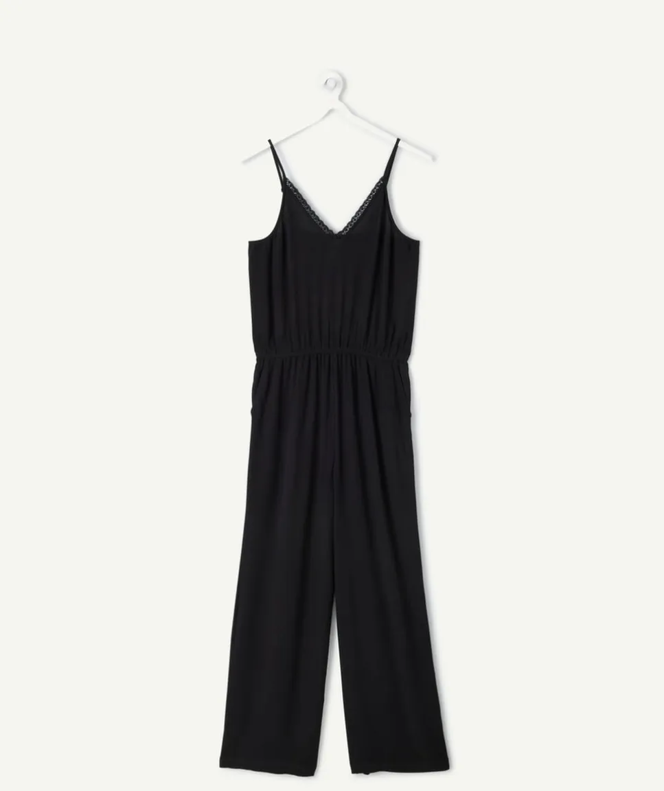 Combinaison fille longue noire