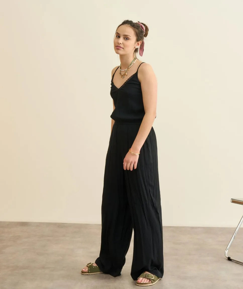 Combinaison fille longue noire