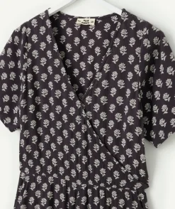 Combinaison fille motif floral