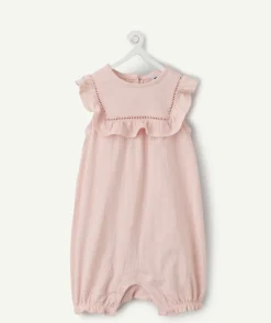 Combinaison naissance fille rose