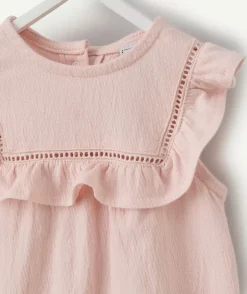 Combinaison naissance fille rose