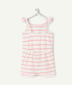 Combishort bébé fille avec volants et détails ajourés