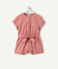 Combishort bébé fille rose