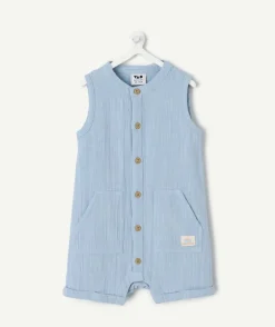 Combishort bébé garçon bleu