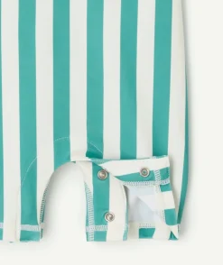 Combishort de bain anti-uv bébé garçon rayée