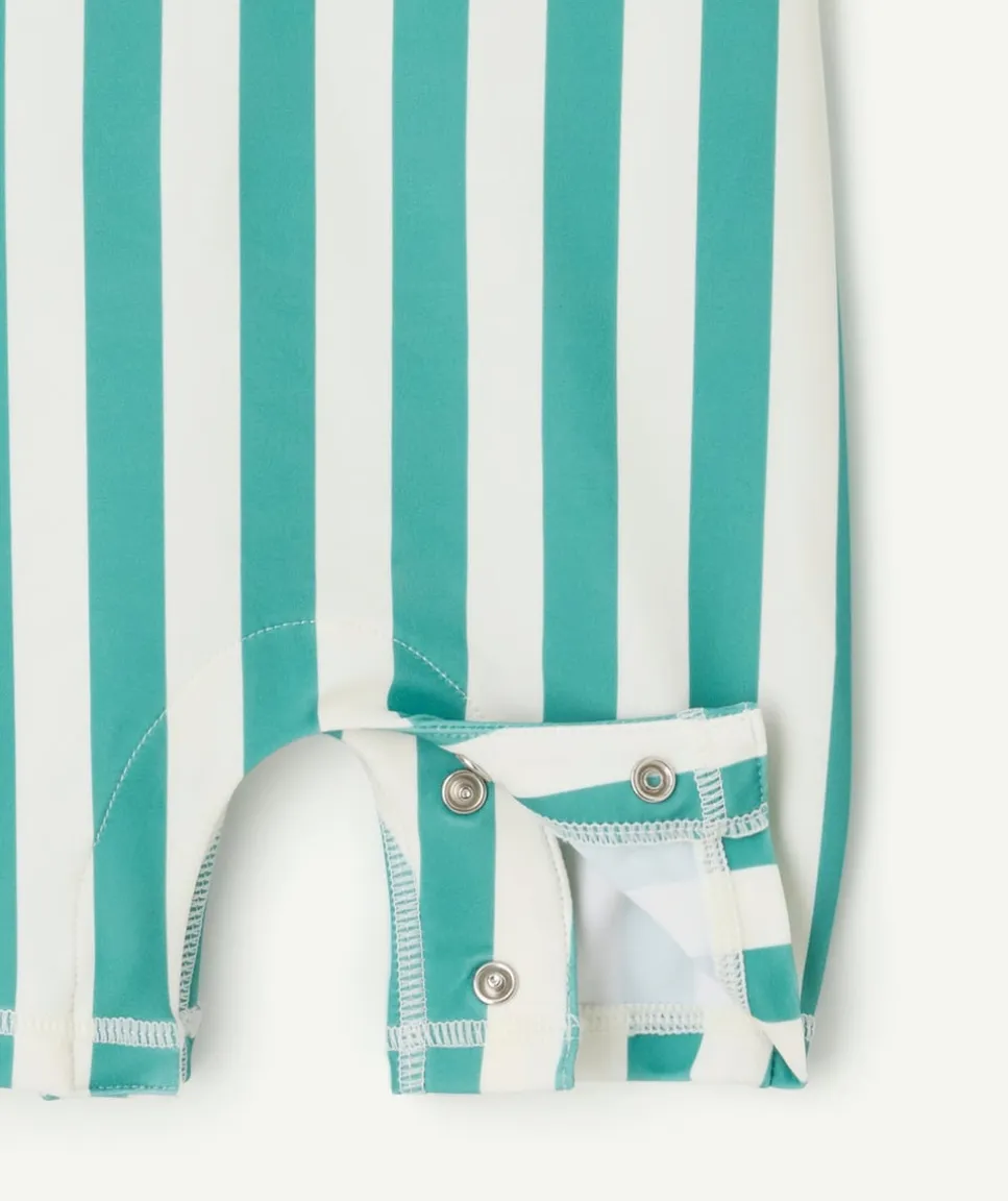 Combishort de bain anti-uv bébé garçon rayée
