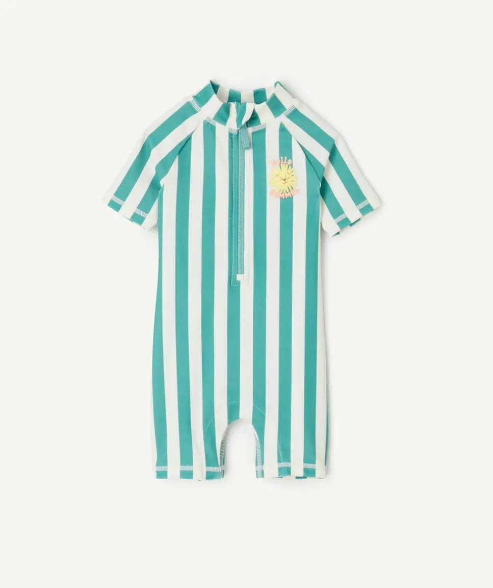 Combishort de bain anti-uv bébé garçon rayée